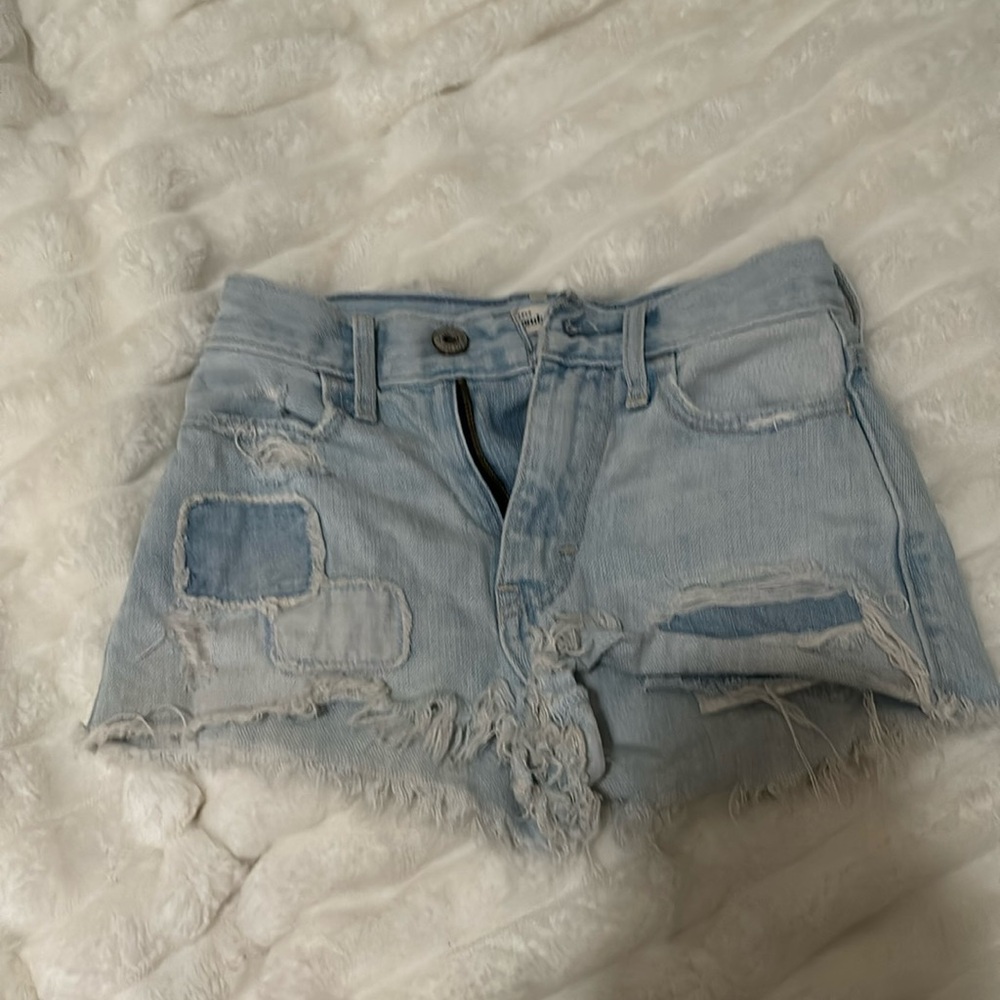 kids abercrombie altered jean shorts